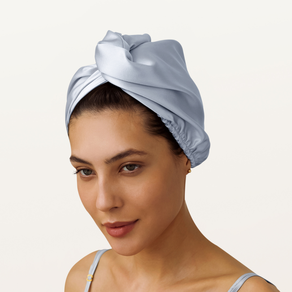 Шелковое полотенце-тюрбан для сушки волос